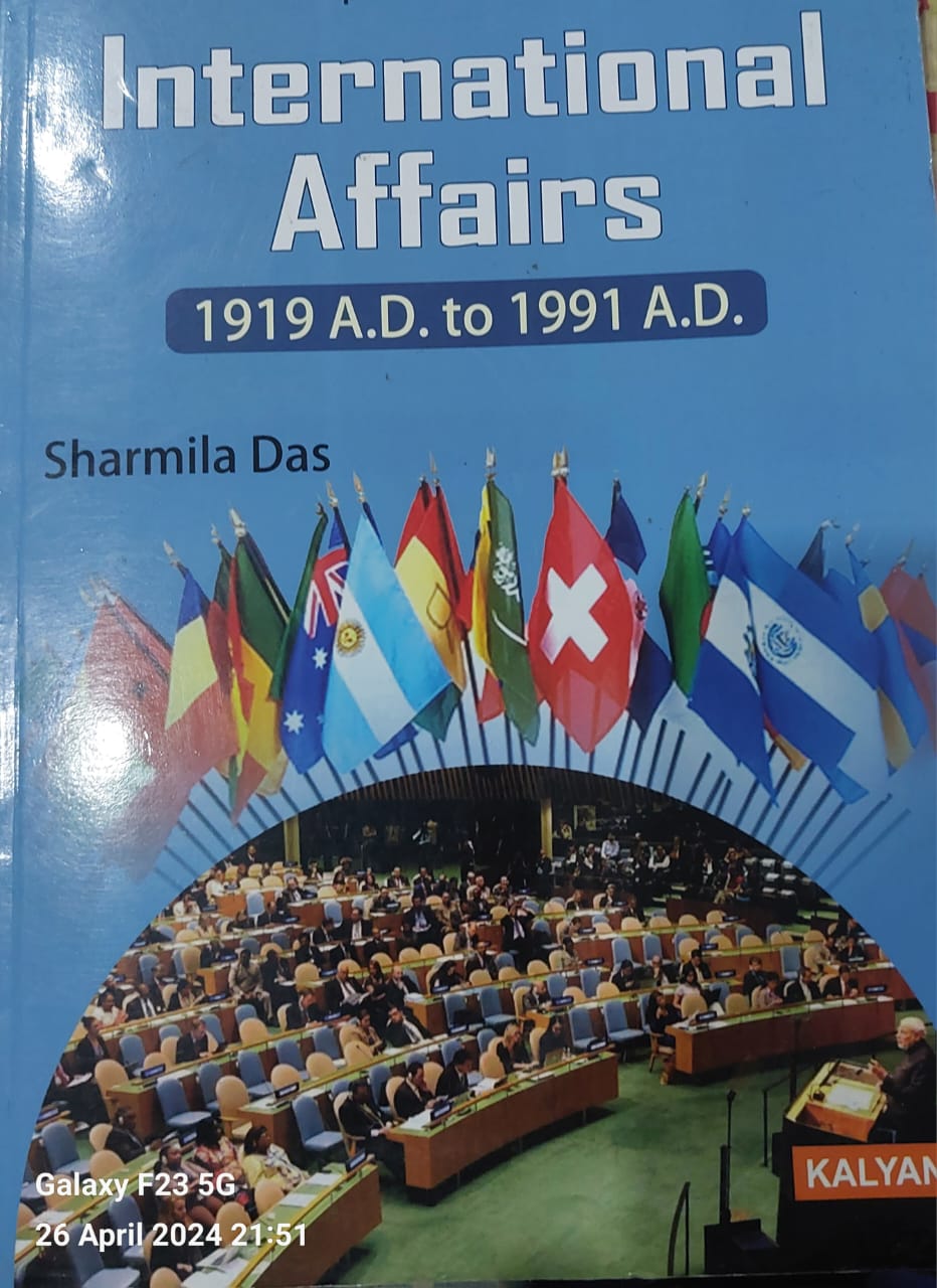 International Affairs 1919 A.D to 1991 A.D. Book Cover